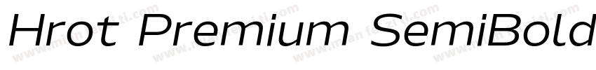 Hrot Premium SemiBold字体转换